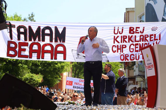 Muharrem İnce “CHP’lilerin değil 81 milyonun Cumhurbaşkanı olacağım”