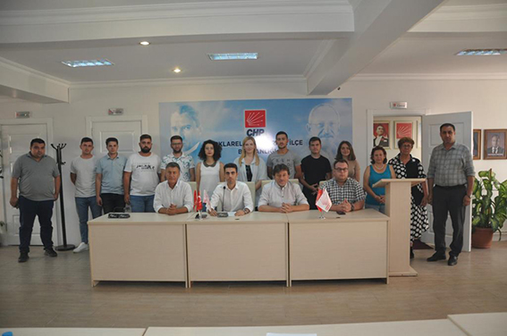 CHP Kırklareli Gençlik Kolları’ndan CHP Lideri Kılıçdaroğlu’na teşekkür