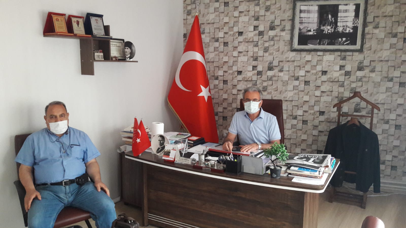 Mehmet Kaplan’dan Turabi Kayan’a ziyaret 