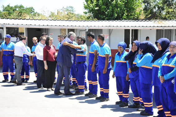 Başkan Gerenli personelle bayramlaştı