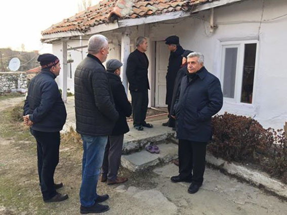 Milletvekili Kayan Erikliceli Gazinin babasını ziyaret etti