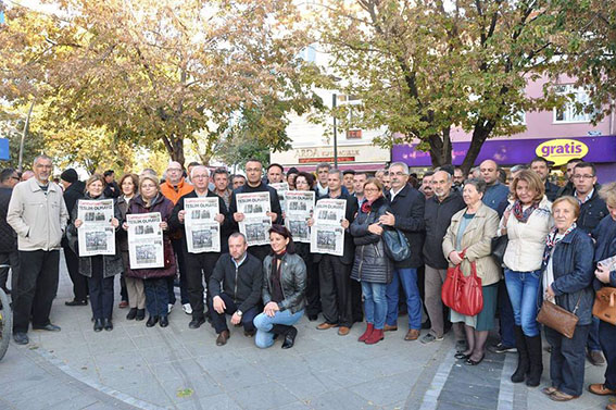 Lüleburgaz’da “Cumhuriyet Gazetesi” protestosu 