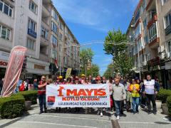 LÜLEBURGAZ’DA 1 MAYIS COŞKUSU