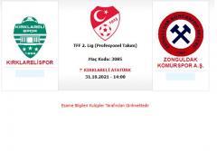 Kırklarelispor, Zonguldak Kömürspor’la karşılaşacak