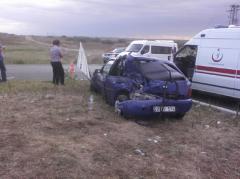 Lüleburgaz’da kaza 2 yaralı
