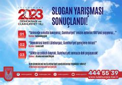 Slogan yarışması sonuçlandı