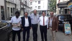 Başkan Devlet Ülger ve futbolcu Coulibaly’den Mahir Altan’a ziyaret