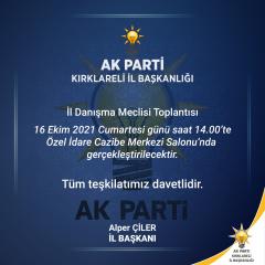 AK Parti’de Danışma Meclisi yarın toplanıyor