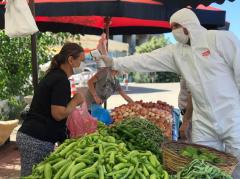 Ahmetbey’de pazarlarda 16 haftalık tedbir