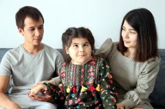 Türkmen aile çocuklarının tedavisi için Türkiye'yi tercih etti