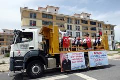 Kırklareli Belediyesi’nden kamyon kasasında 19 Mayıs konseri