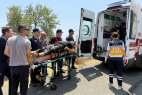 Tekirdağ'da uçurumdan düşen genç yaralandı