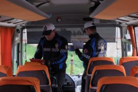 Kırklareli'nde öğrenci servisleri denetlendi