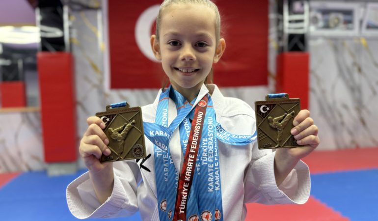 Minik milli karateci Ayza Akgün’ün hedefi Balkan şampiyonluğu