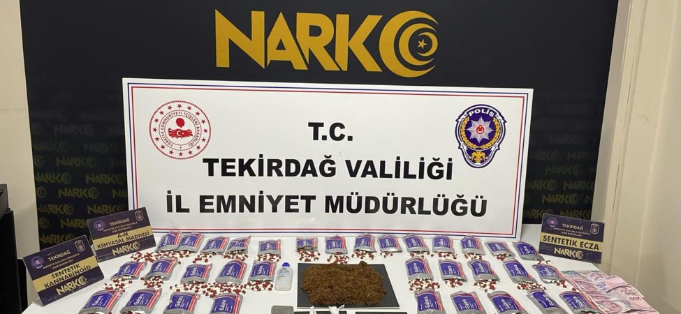 Tekirdağ'da uyuşturucu operasyonlarında 10 şüpheli tutuklandı
