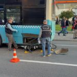 Tekirdağ'da otobüse arkadan çarpan motosikletteki 2 kişi yaralandı