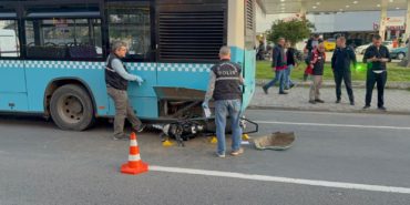 Tekirdağ'da otobüse arkadan çarpan motosikletteki 2 kişi yaralandı