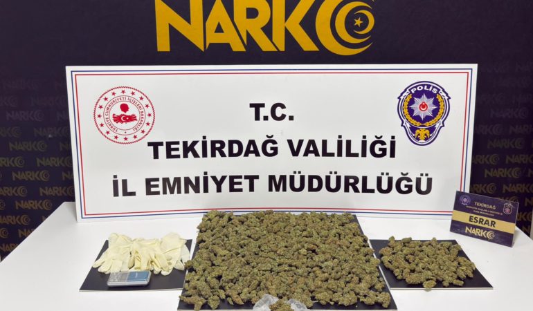 Tekirdağ'da uyuşturucu operasyonlarında 15 şüpheli tutuklandı