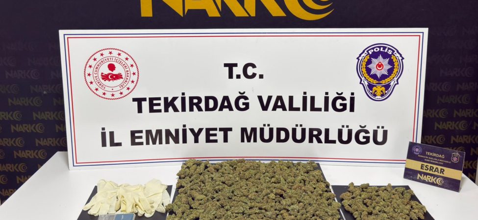 Tekirdağ'da uyuşturucu operasyonlarında 15 şüpheli tutuklandı