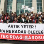 Avukat Hatice Kocaefe'nin öldürülmesi Tekirdağ'da protesto edildi