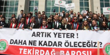 Avukat Hatice Kocaefe'nin öldürülmesi Tekirdağ'da protesto edildi