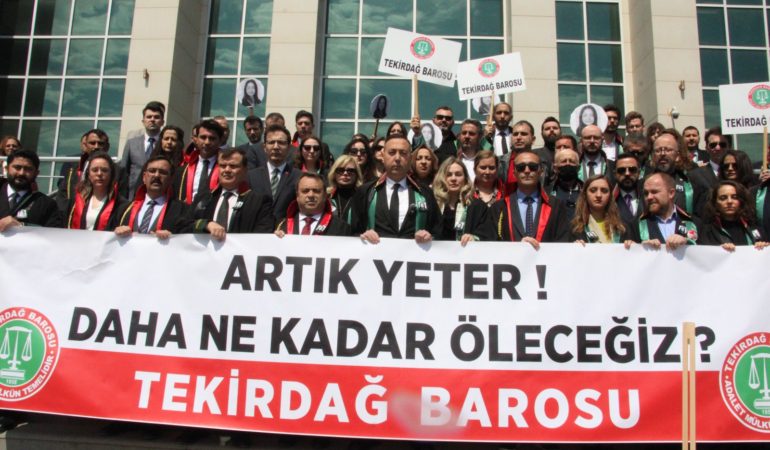Avukat Hatice Kocaefe'nin öldürülmesi Tekirdağ'da protesto edildi