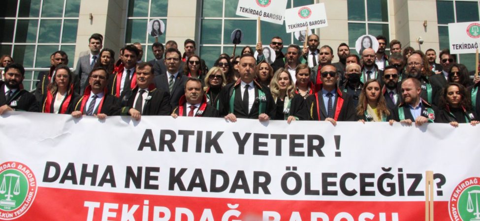 Avukat Hatice Kocaefe'nin öldürülmesi Tekirdağ'da protesto edildi