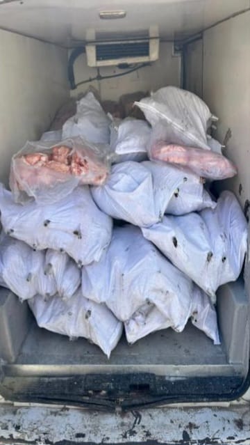 Tekirdağ'da 1500 kilogram iç yağ ve 140 kokoreç imha edildi