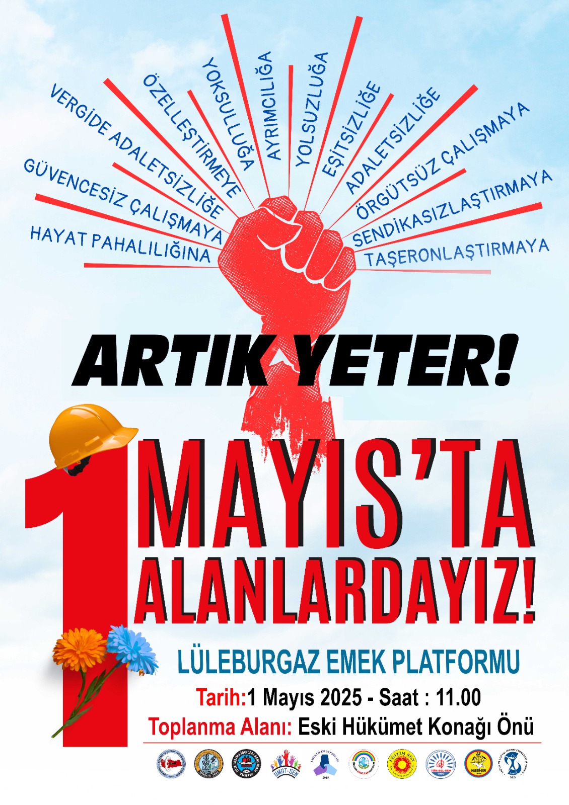 1 MAYIS LÜLEBURGAZ’DA DA KUTLANACAK
