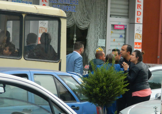 Bayram trafiğinde kavga