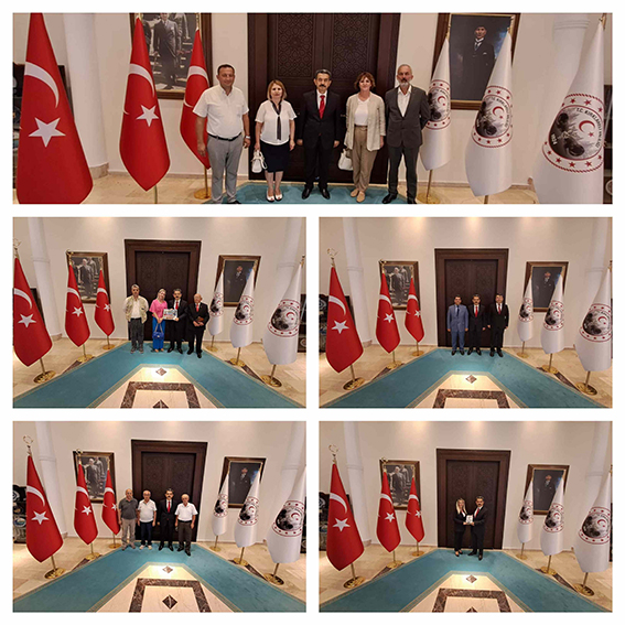 Vali Ekici, kendisini ziyarete gelen konukları ağırladı