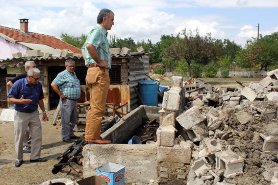 Pancarköy'de ağıl yangını